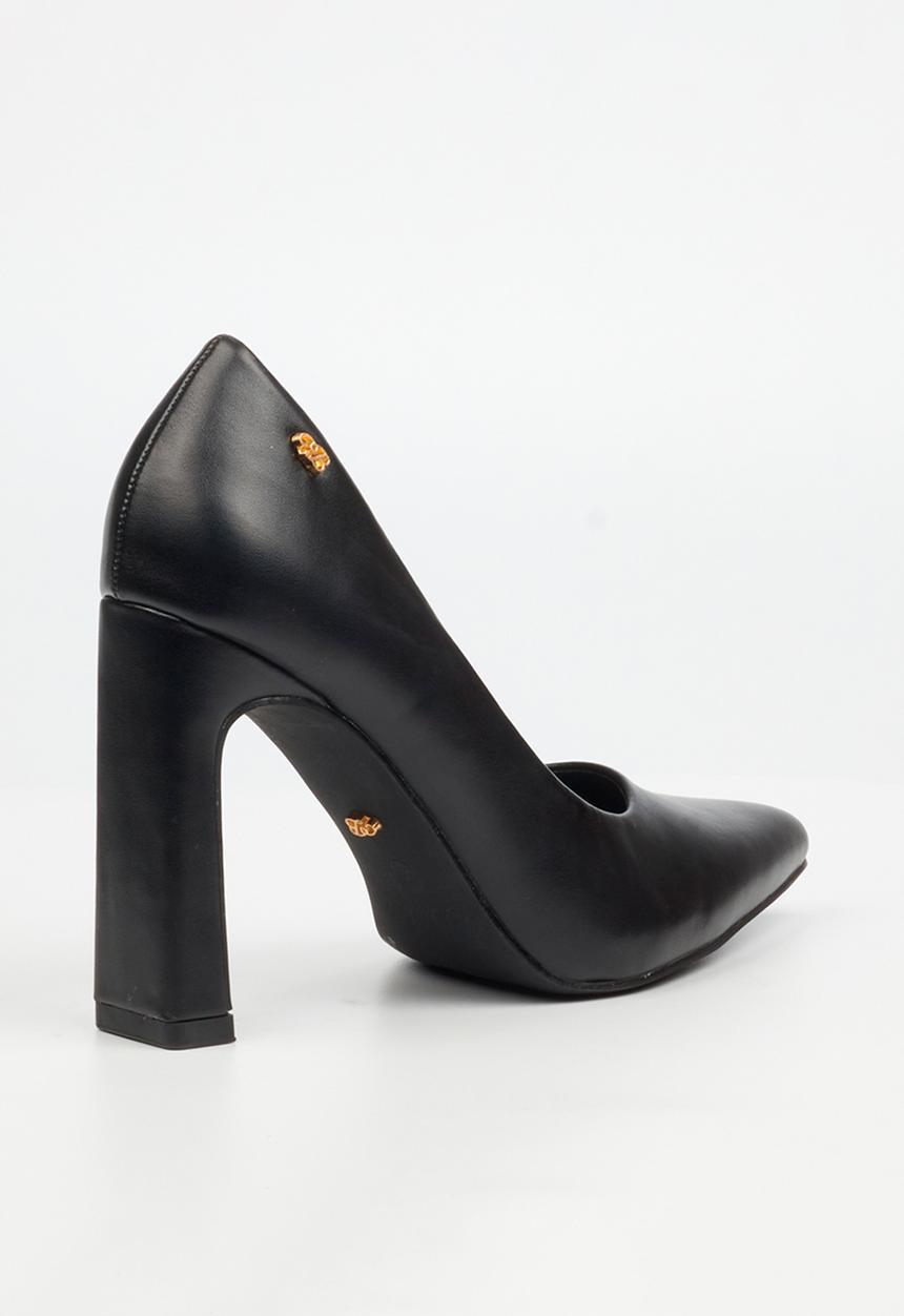 Miss Black - Nala 2 block heel court - black