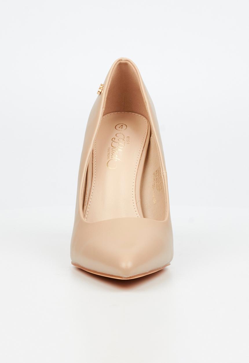 Miss Black - Nala 2 block heel court - neutral