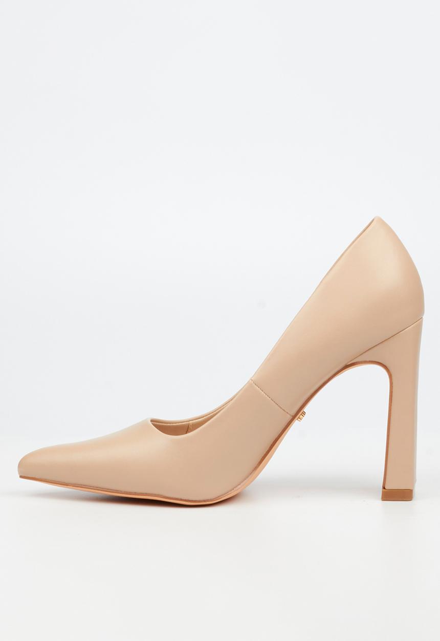 Miss Black - Nala 2 block heel court - neutral