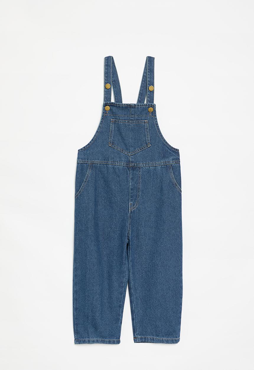 Pop Candy - Denim dungaree - dark blue