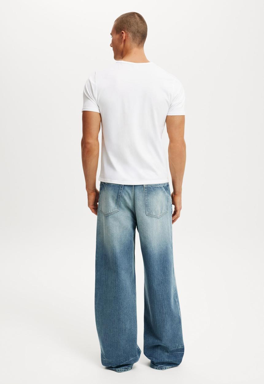 Cotton On - Super Baggy Jean - Movin Blue