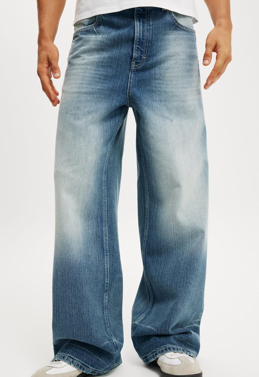 Cotton On - Super Baggy Jean - Movin Blue