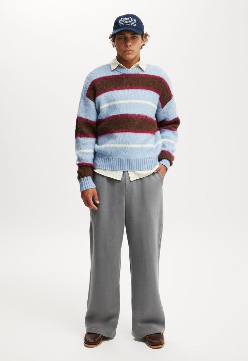 Cotton On - Super baggy track pant - slate stone