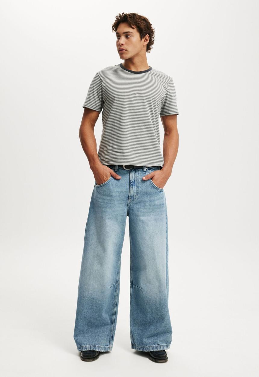 Cotton On - Y2K Super Wide Jean - Solace Blue