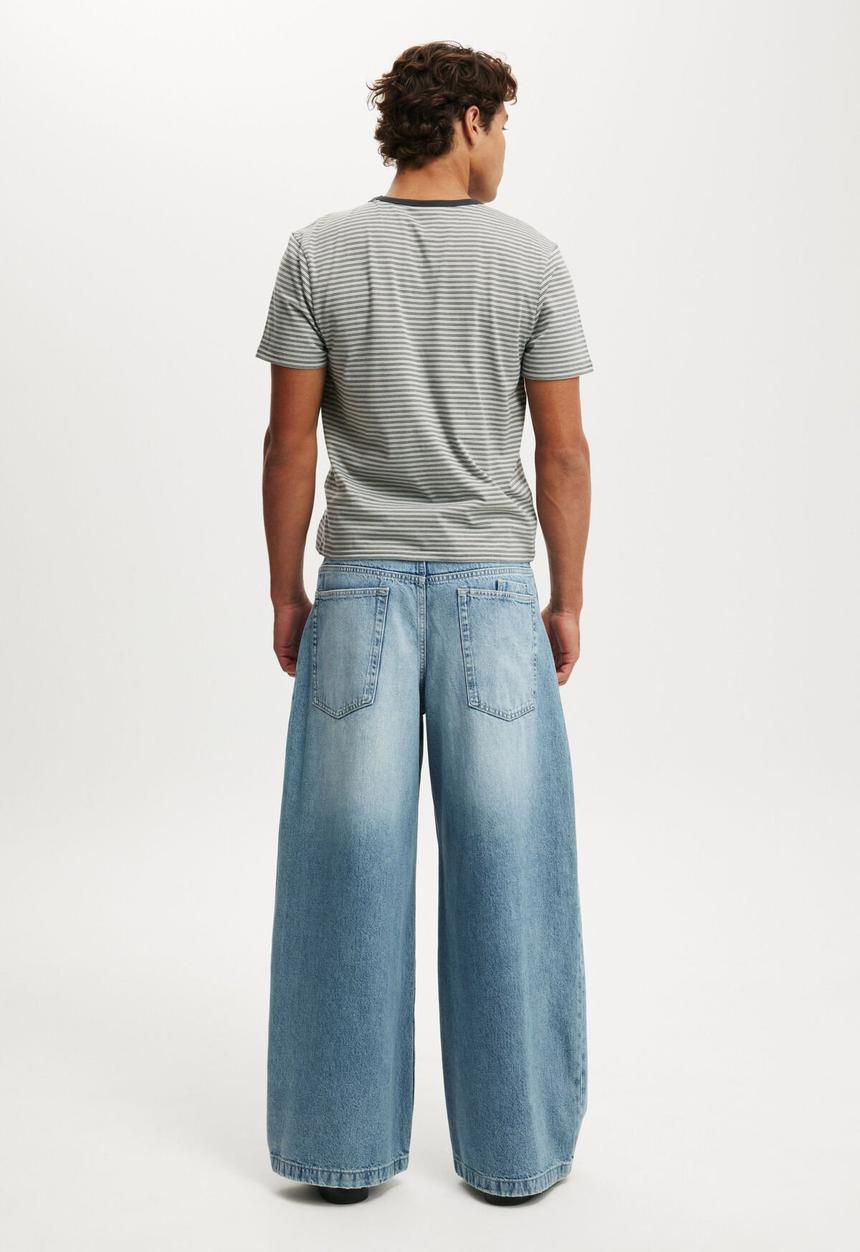 Cotton On - Y2K Super Wide Jean - Solace Blue