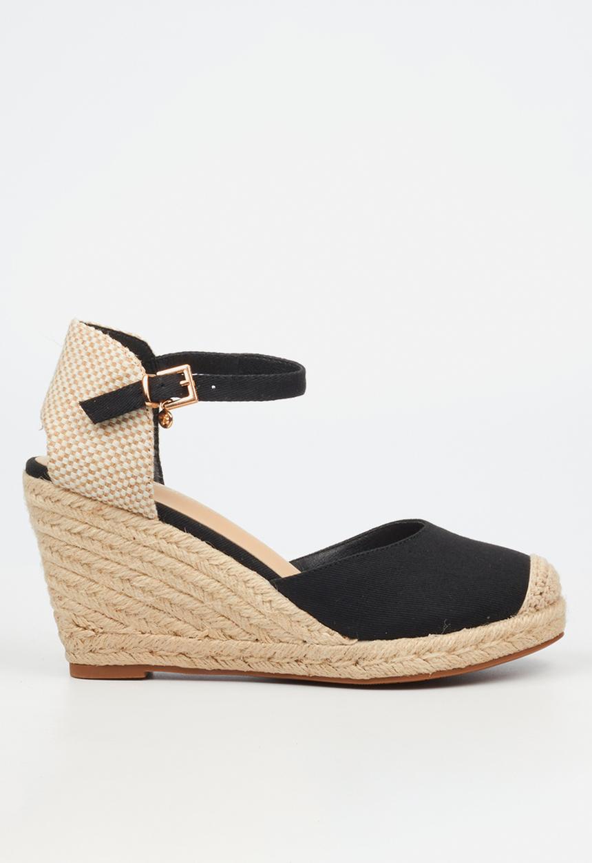 Miss Black - Jojo 12 rope wedge - black