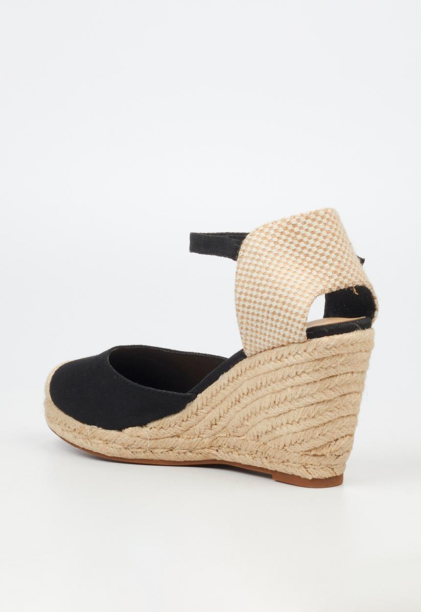Miss Black - Jojo 12 rope wedge - black