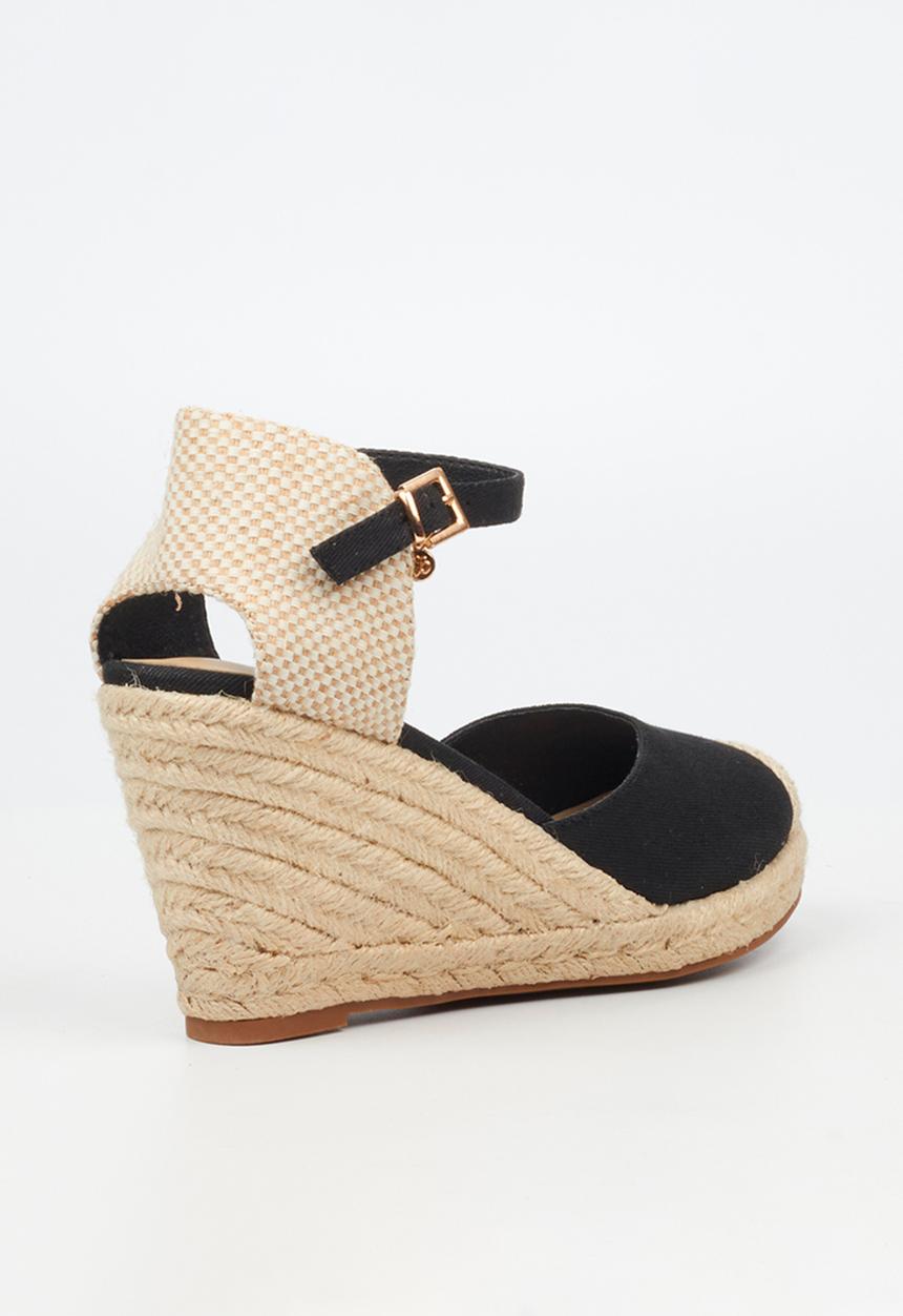 Miss Black - Jojo 12 rope wedge - black