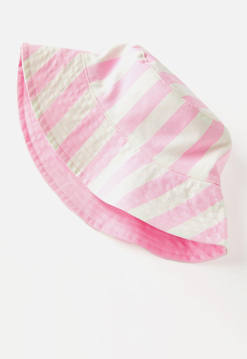 Cotton On - Kids Reversible Bucket Hat - Fairy Pink/Ciao Bella