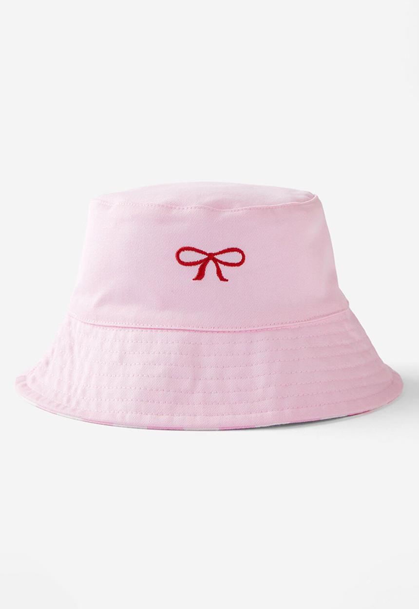 Cotton On - Kids reversible bucket hat - fairy pink/bow