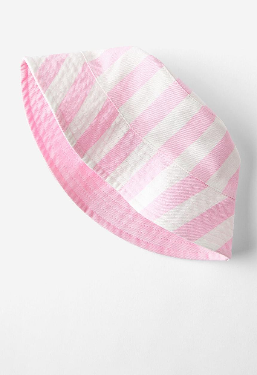 Cotton On - Kids reversible bucket hat - fairy pink/bow