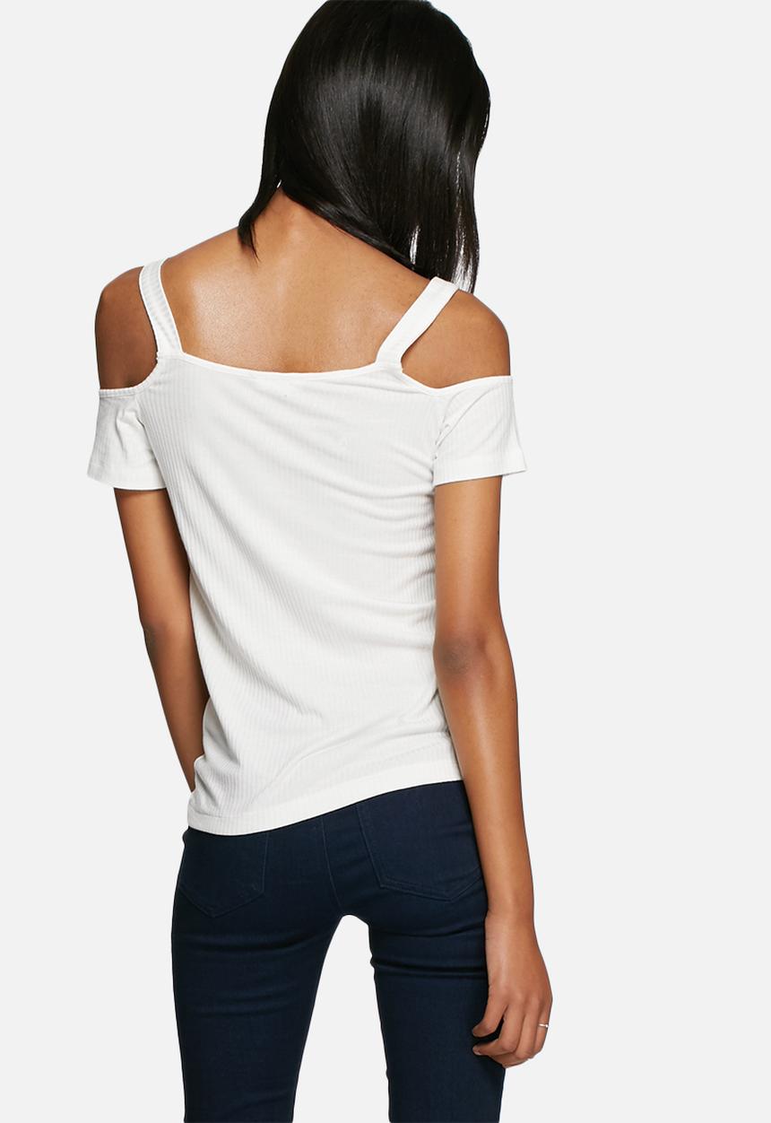 ONLY - Ripena cold shoulder top