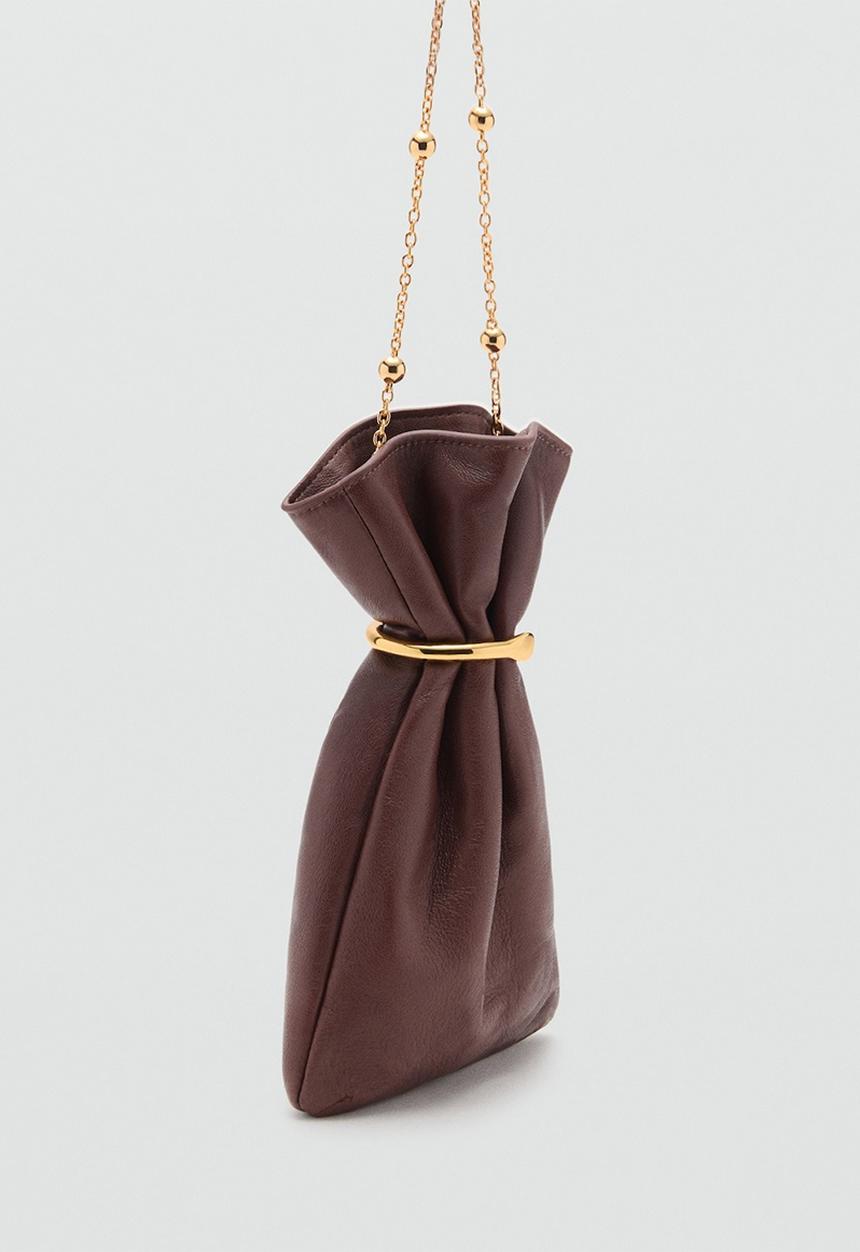 MANGO - Joana shoulder bag - brown