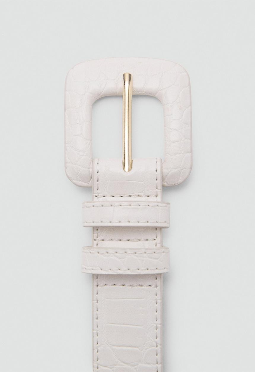 MANGO - Maite belt - ecru