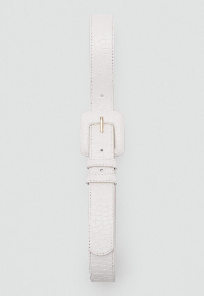 MANGO - Maite belt - ecru