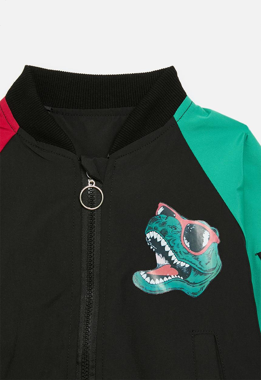 Pop Candy - Colour block bomber - multi