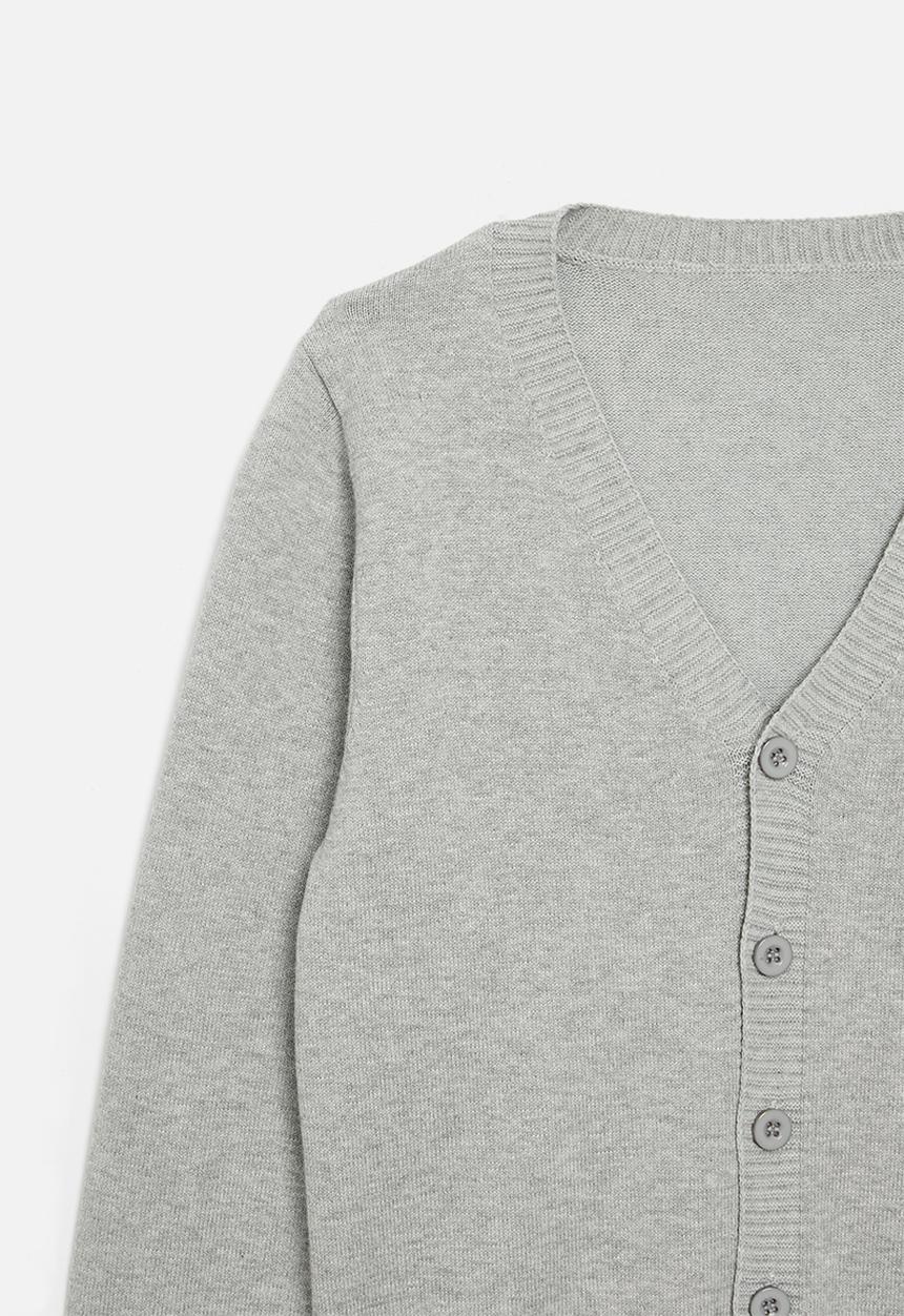 Pop Candy - Button down cardigan - grey