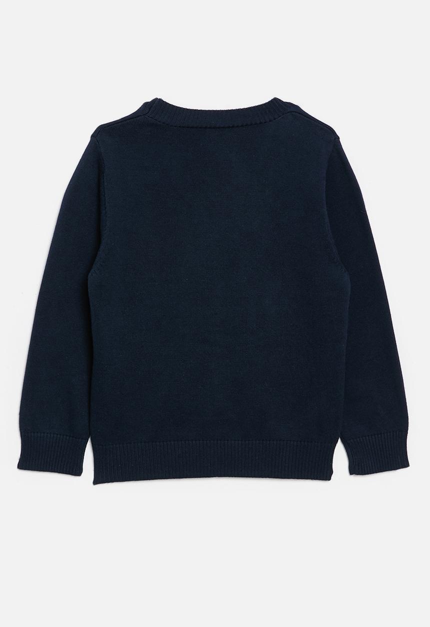 Pop Candy - Button down cardigan - navy blue
