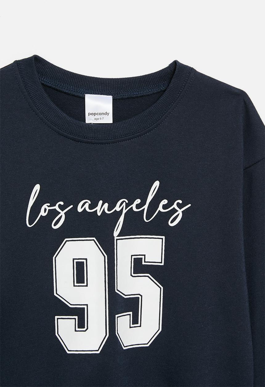 Pop Candy - Printed sweat top - navy blue