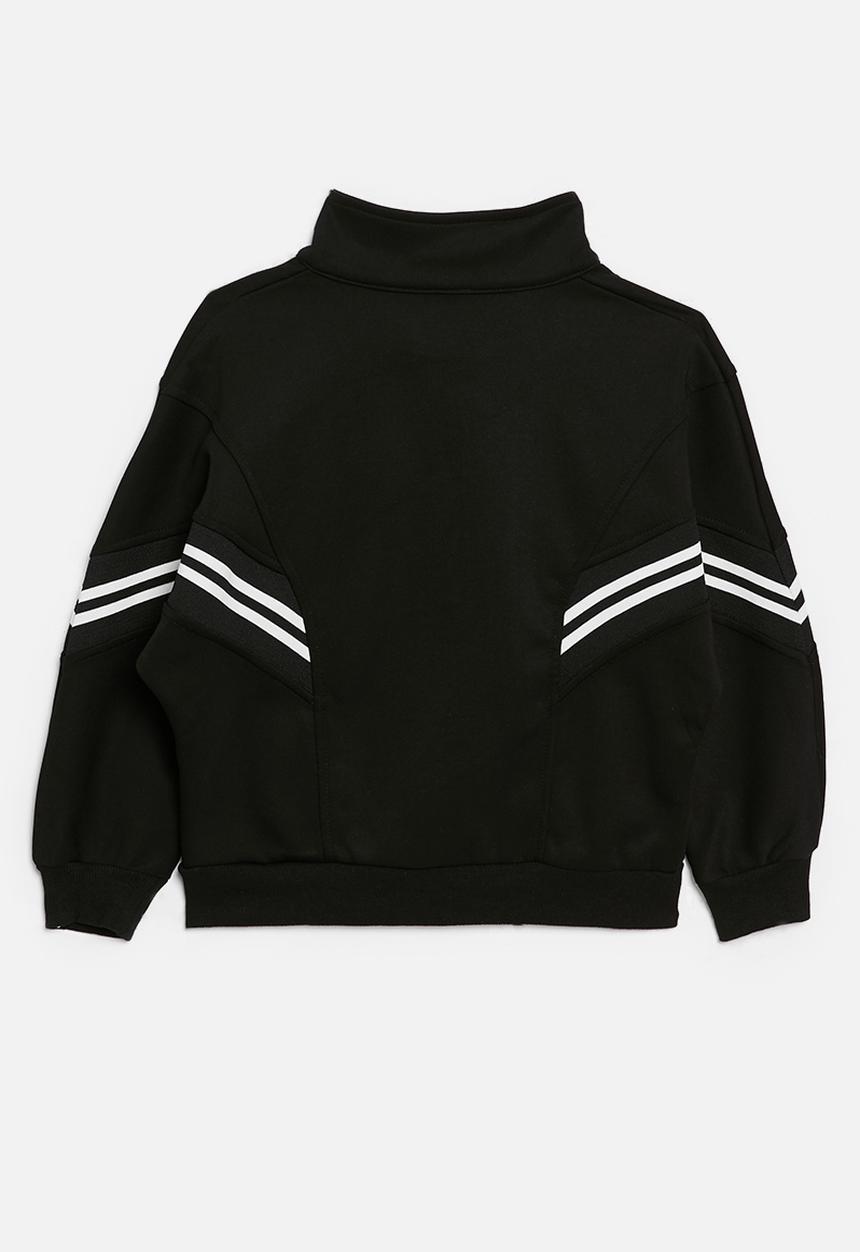 Pop Candy - Zip thru sweat top - black
