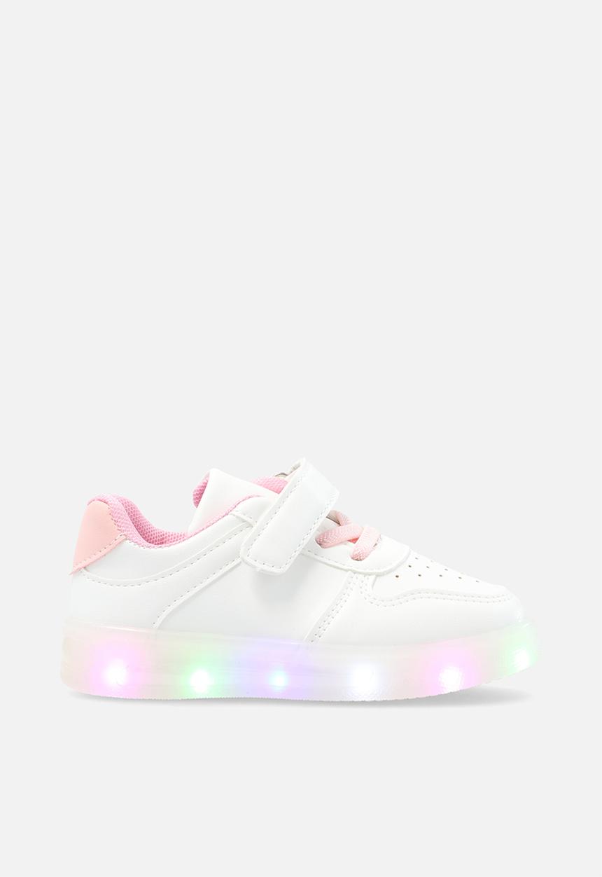 Pop Candy - Light up sneakers - pink & white