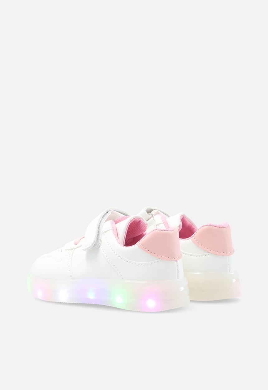 Pop Candy - Light up sneakers - pink & white