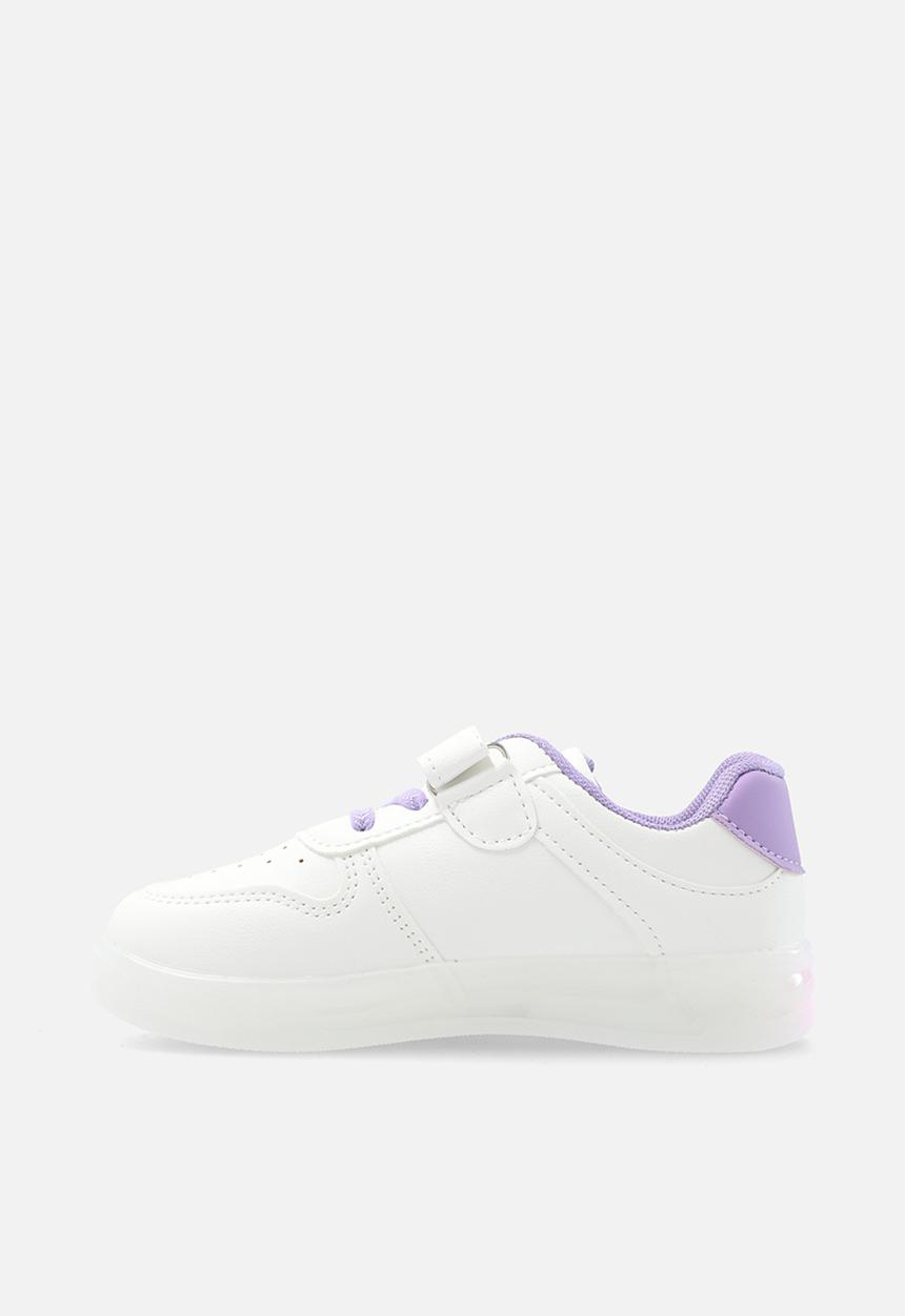 Pop Candy - Light up sneakers - lilac & white