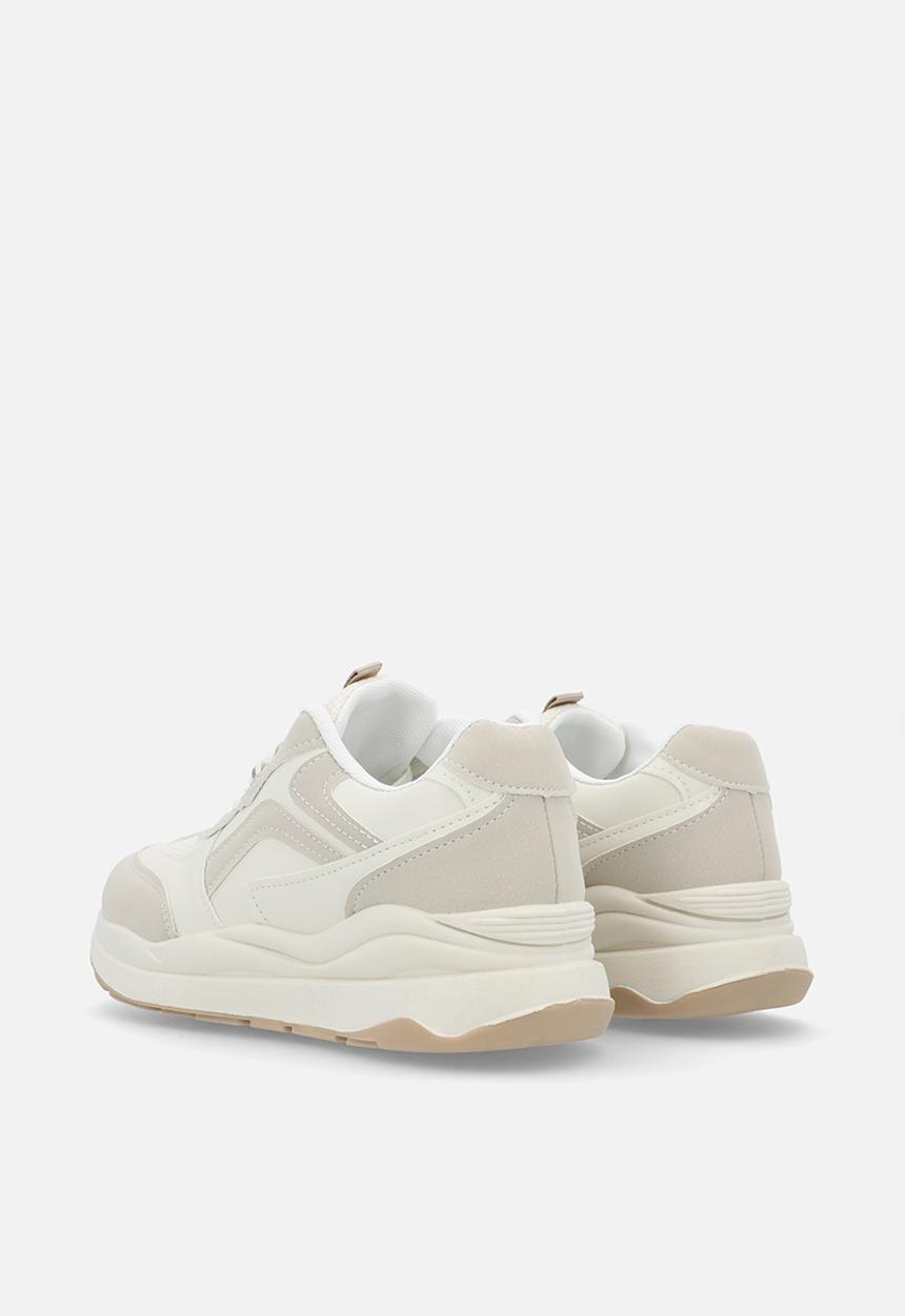 Pop Candy - Lace up sneakers - ecru