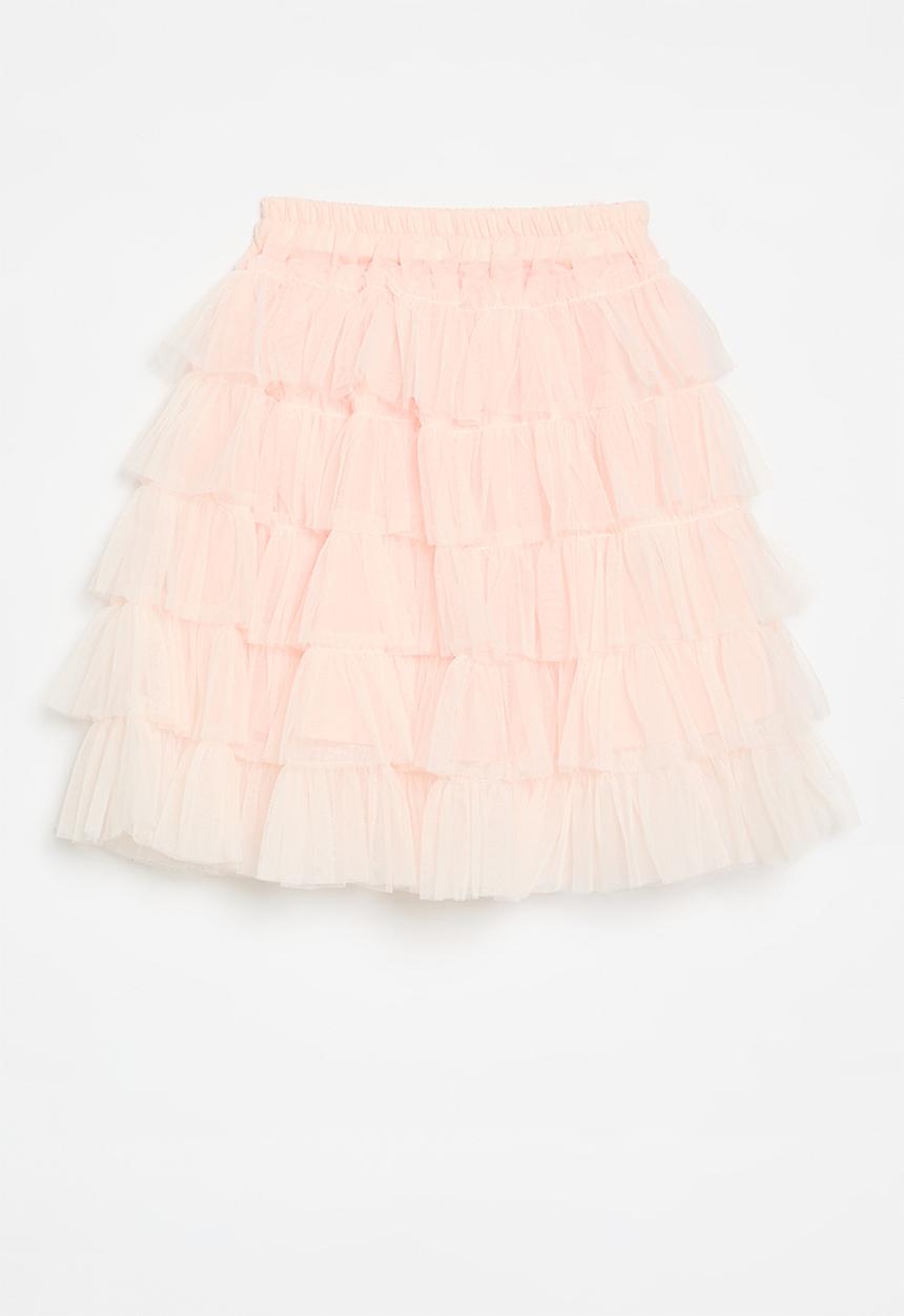 Pop Candy - Tiered tulle mesh skirt - baby pink
