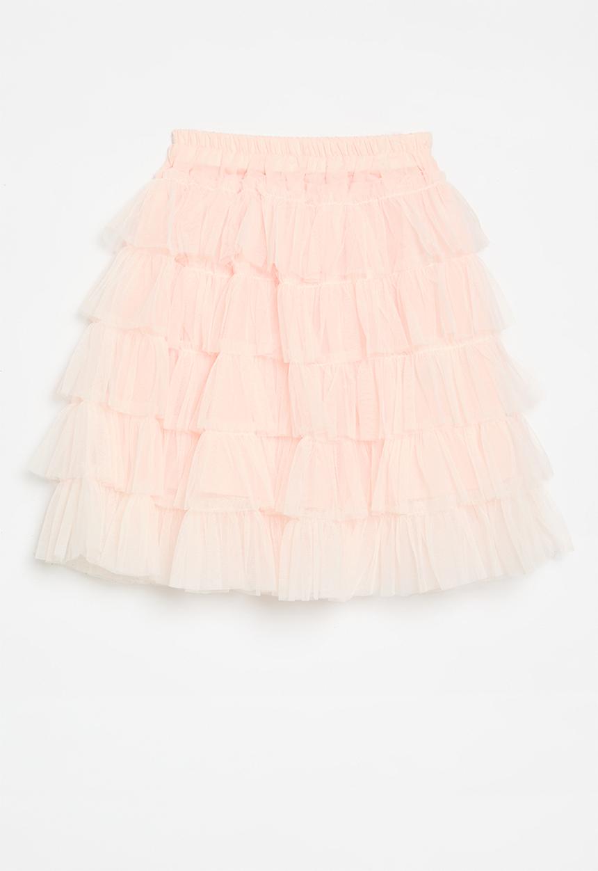 Pop Candy - Tiered tulle mesh skirt - baby pink