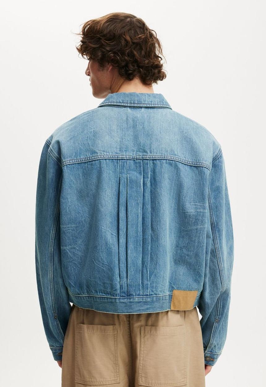 Cotton On - Denim Rinse Jacket - Rattle Blue