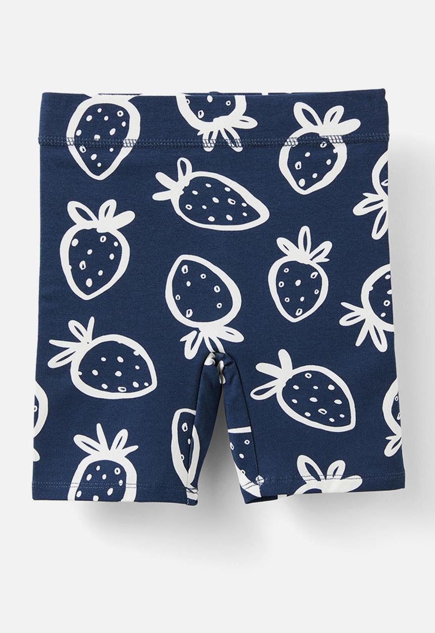 Cotton On - Hailey bike short - squid ink/strawberry