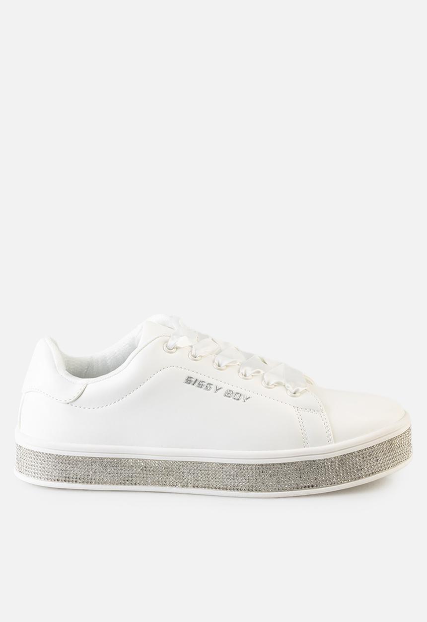 SISSY BOY - Duchess Sneaker With Bling Sole - white