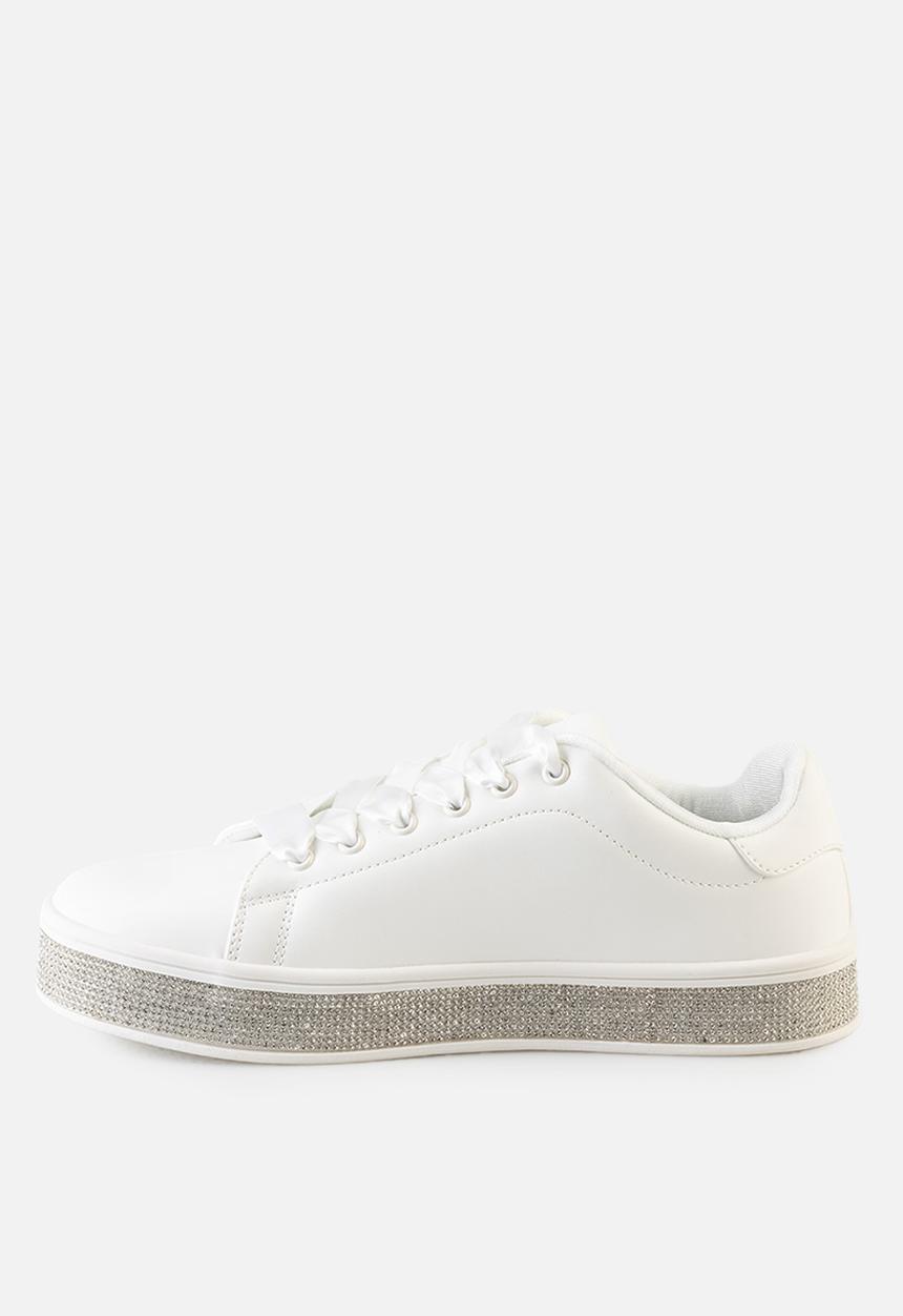 SISSY BOY - Duchess Sneaker With Bling Sole - white