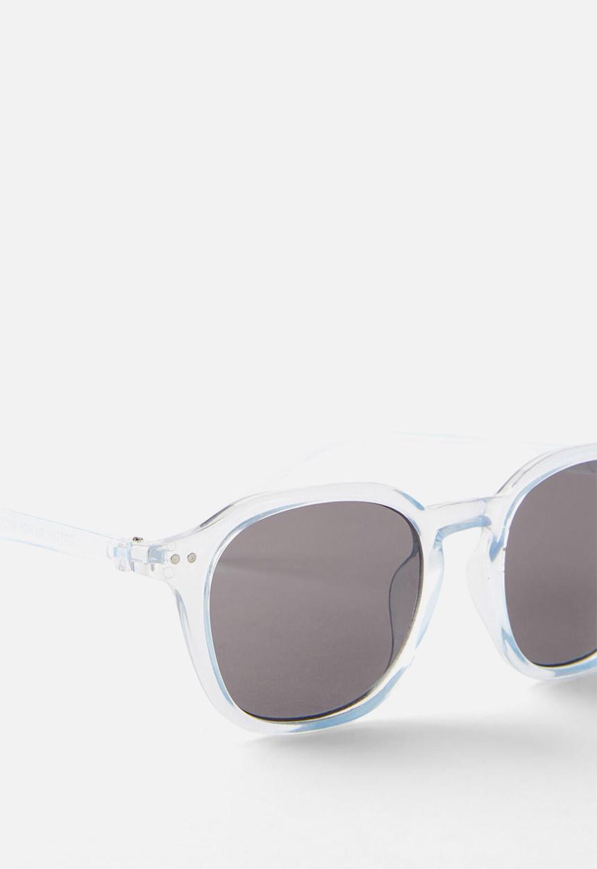 Cotton On - Kids Taylor Round Sunglasses - Dawn Blue/Transparent