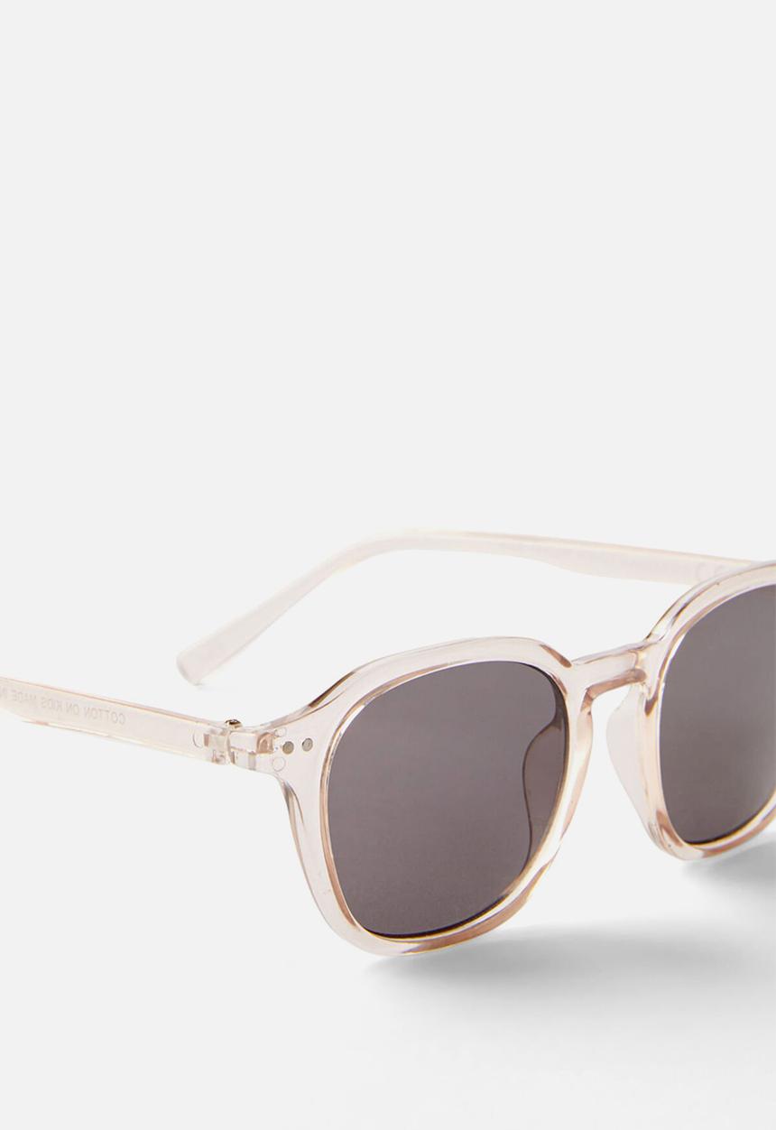 Cotton On - Kids Taylor Round Sunglasses - Dark Vanilla/Transparent