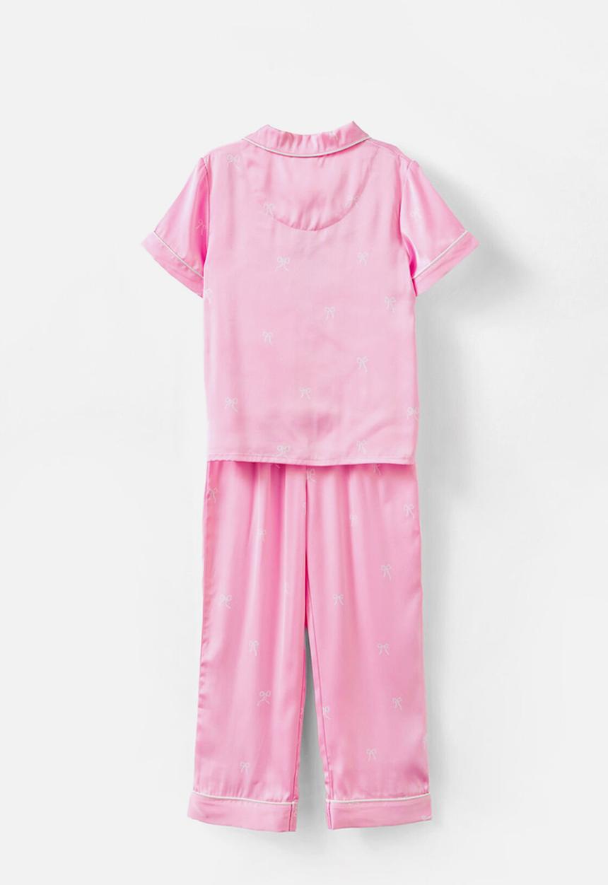 Cotton On - Cassandra short/long pyjama set - fairy pink/ vanilla bow