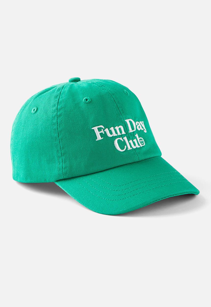 Cotton On - Kids Fun Day Club Cap - Island Green/Vanilla Embroidery