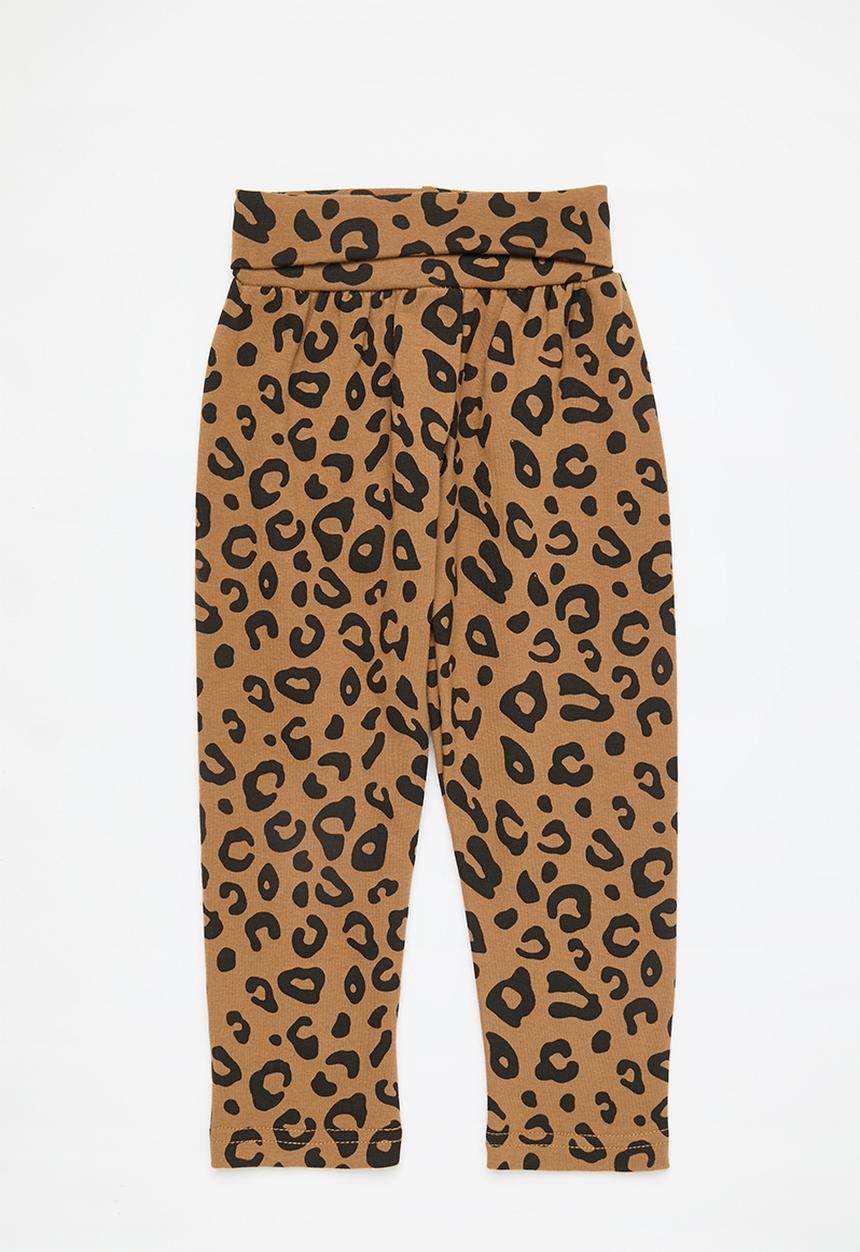 Pop Candy - Printed pants - leopard print/brown