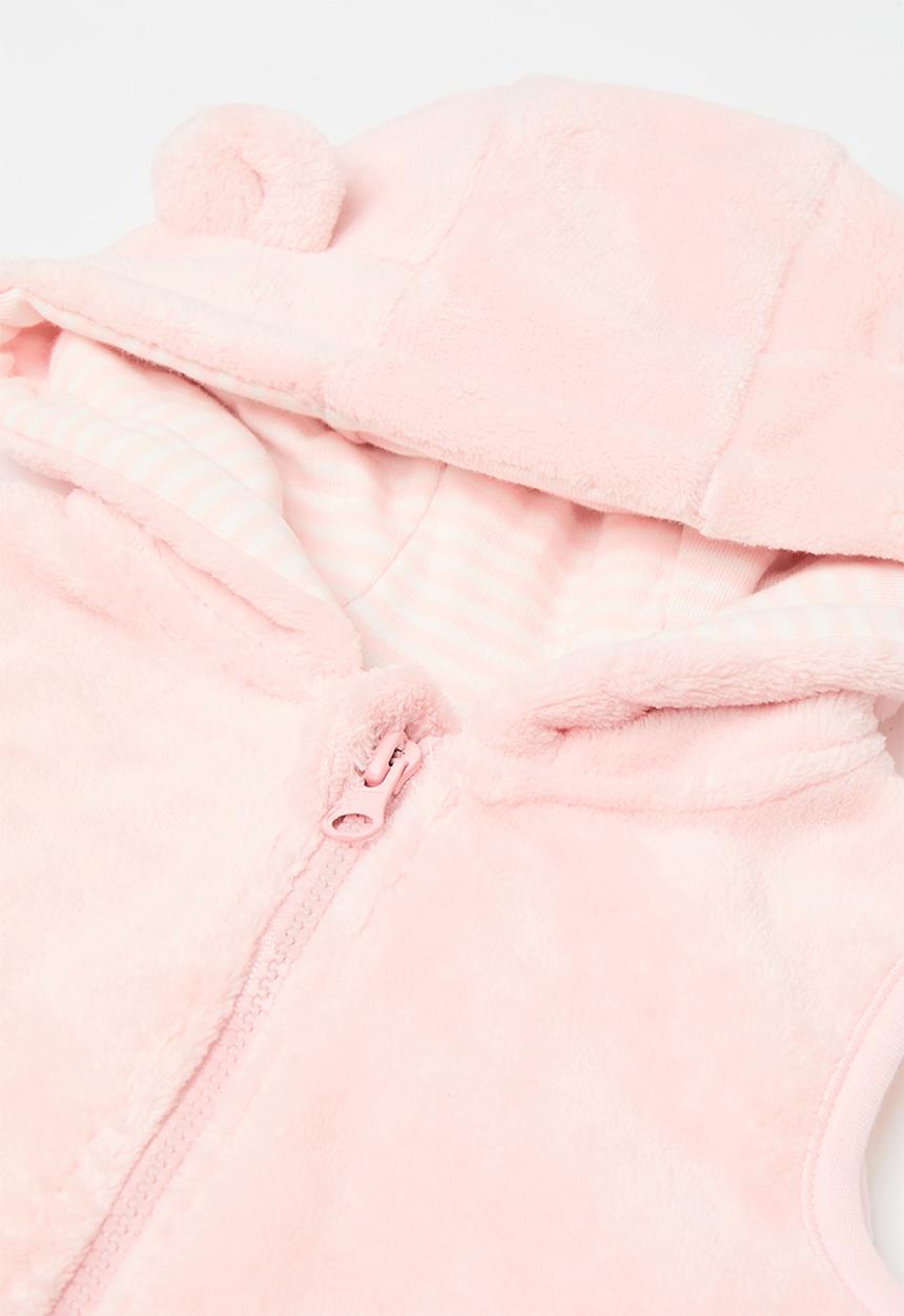 Pop Candy - Animal ear gilet with leggings - pink