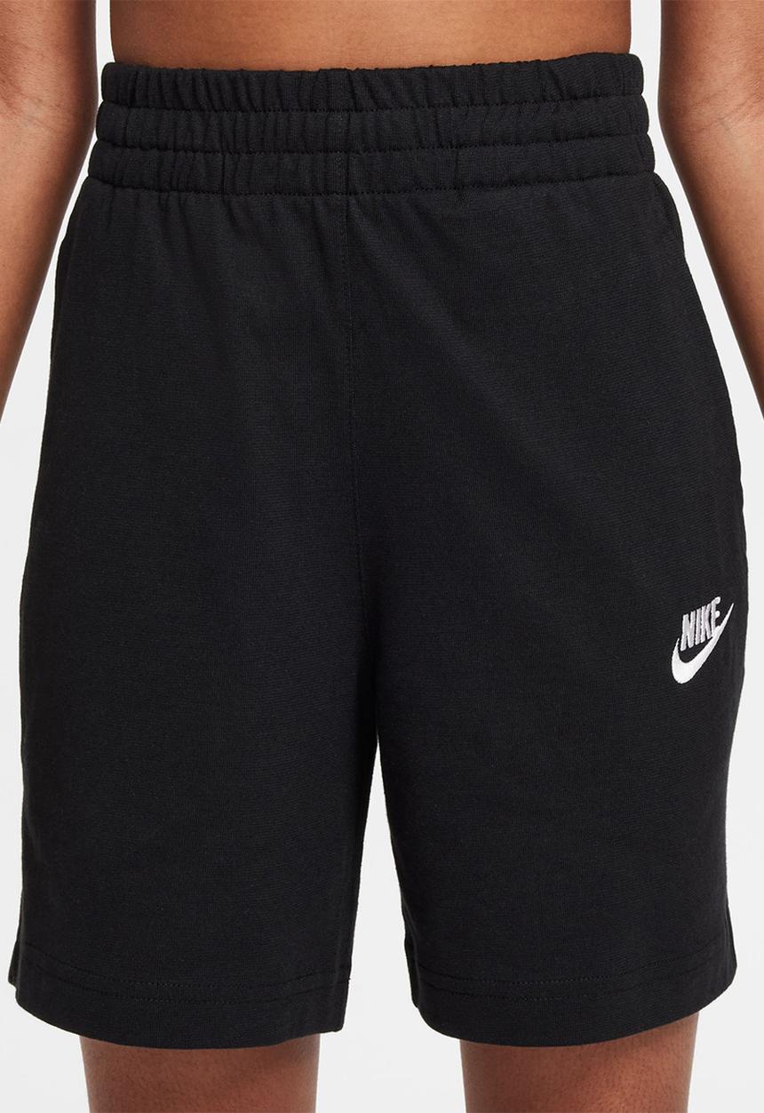 Nike - Kids 6" Knit Shorts - Black/White