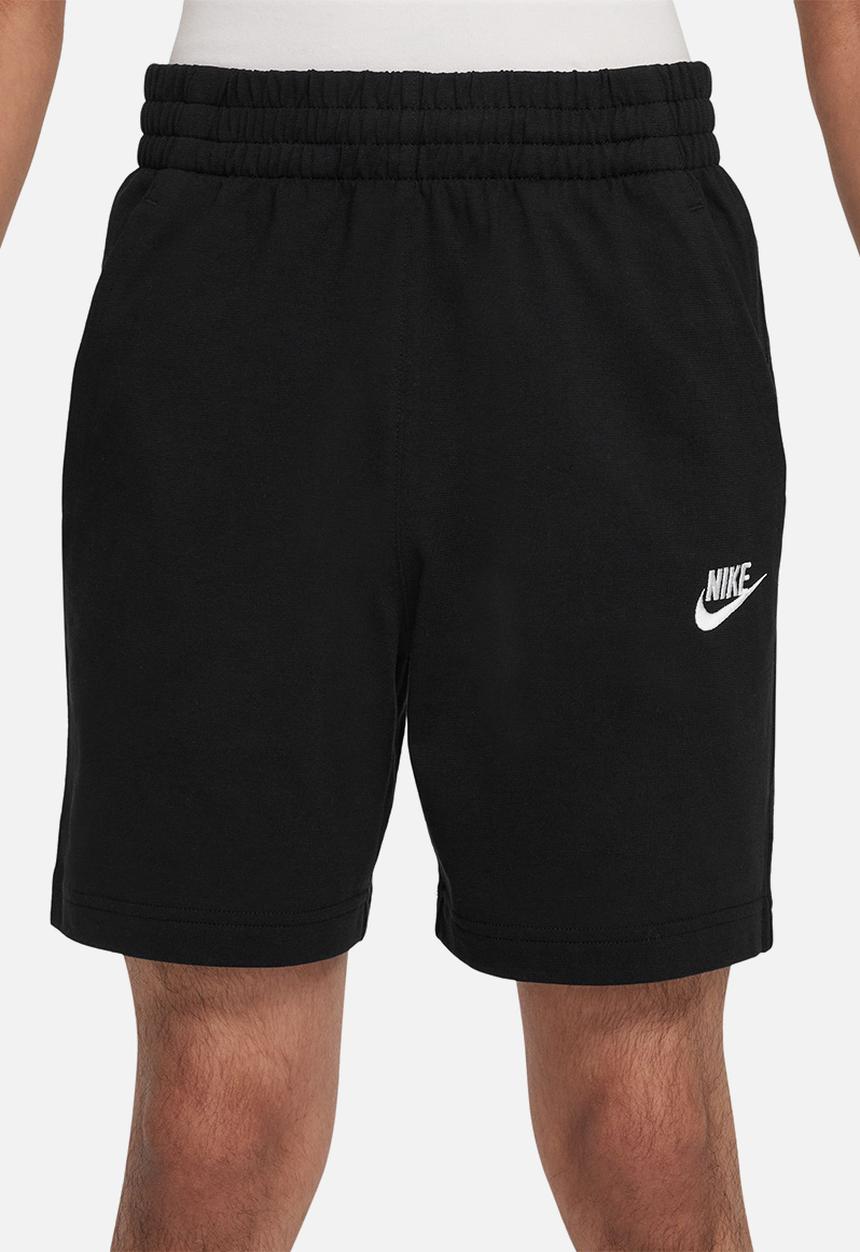 Nike - Kids 6" Knit Shorts - Black/White