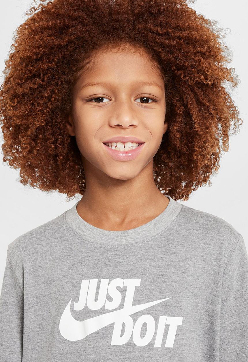 Nike - Kids Nike Sportswear Just Do It Tee - Dk Grey Heather