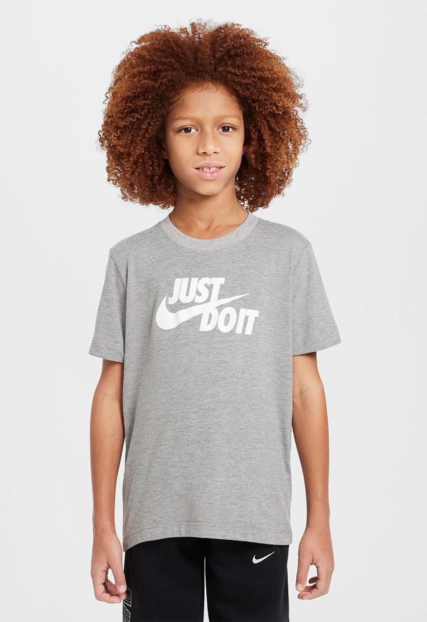 Nike - Kids Nike Sportswear Just Do It Tee - Dk Grey Heather