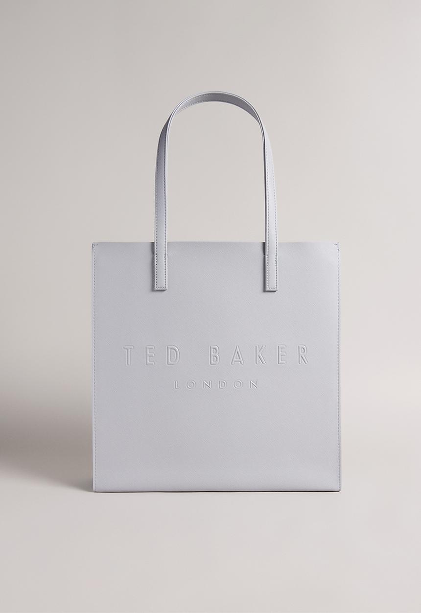 Ted Baker - Soocon Crosshatch Large Icon Bag - light grey
