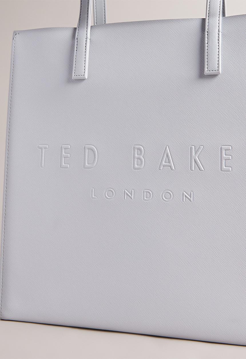 Ted Baker - Soocon Crosshatch Large Icon Bag - light grey