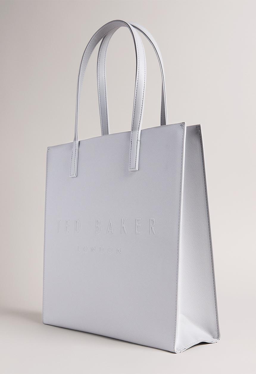 Ted Baker - Soocon Crosshatch Large Icon Bag - light grey