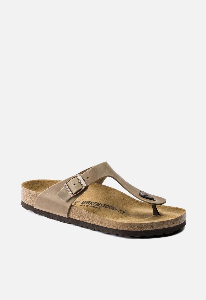 Birkenstock - Gizeh BS oiled leather - tobacco brown