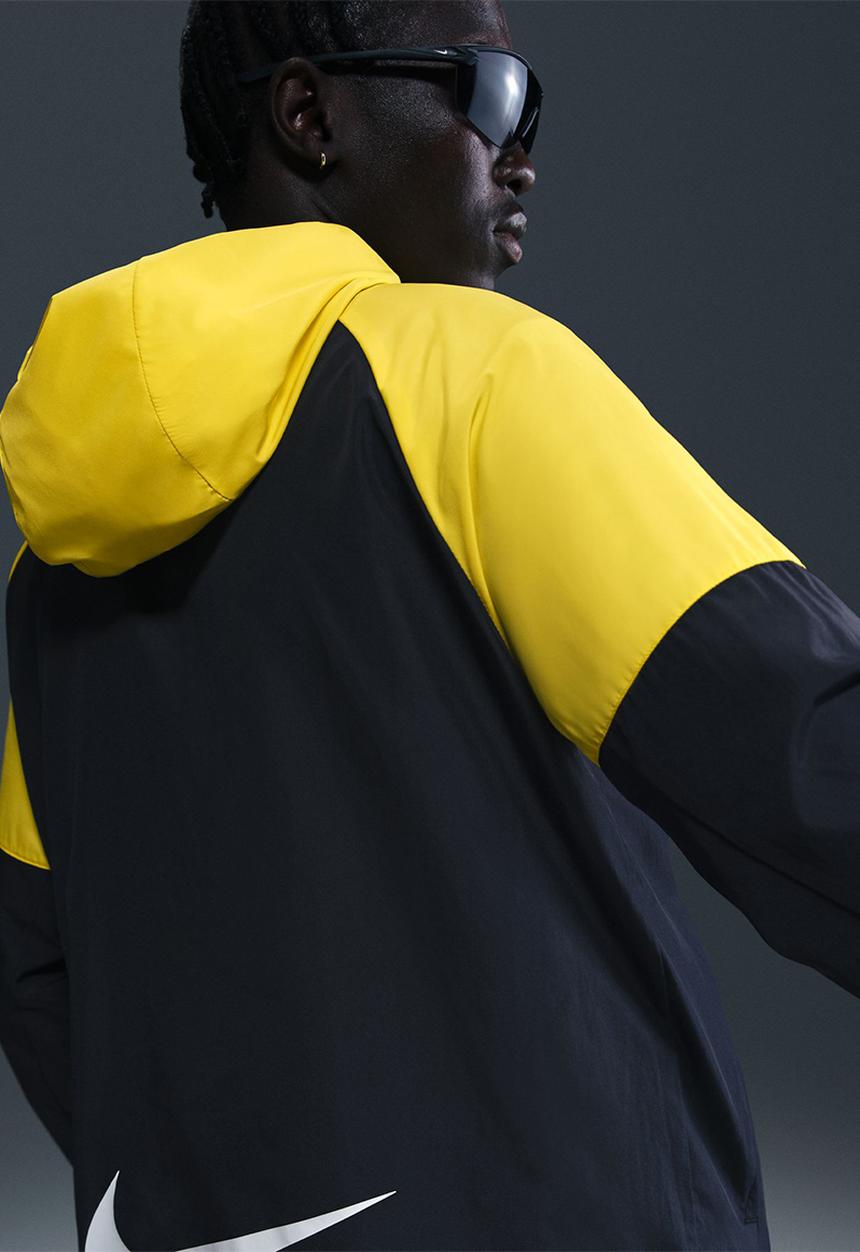 Nike - NSW Air SW Run  Jacket - Black/Yellow