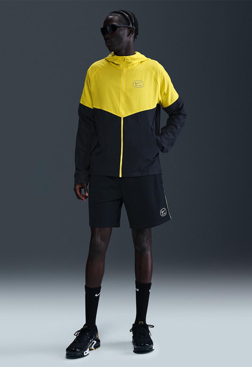 Nike - NSW Air SW Run  Jacket - Black/Yellow